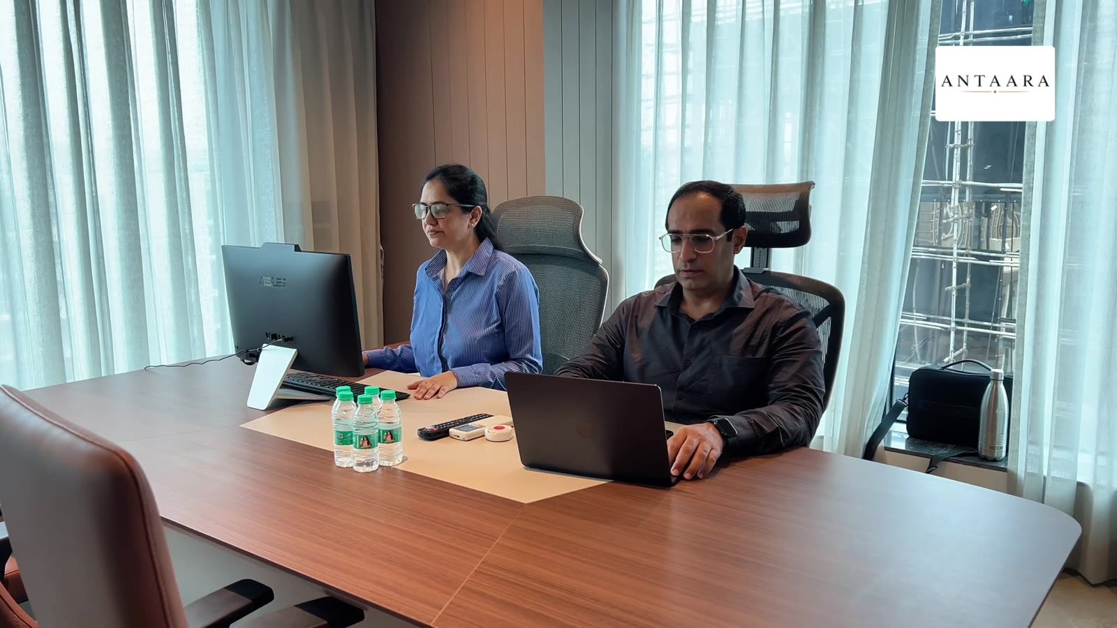 Girish and Kajal Tulsiani at work in our Surat office