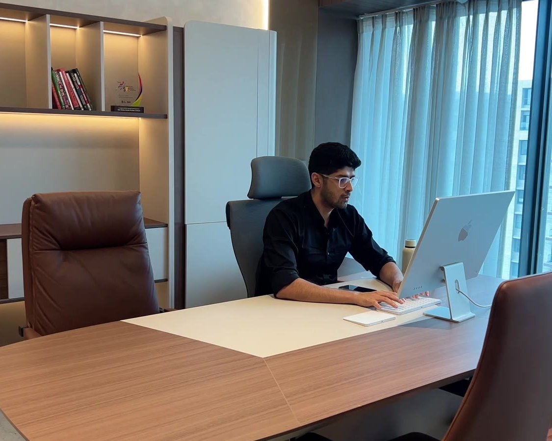 Raj Tulsiani at work in our Surat office